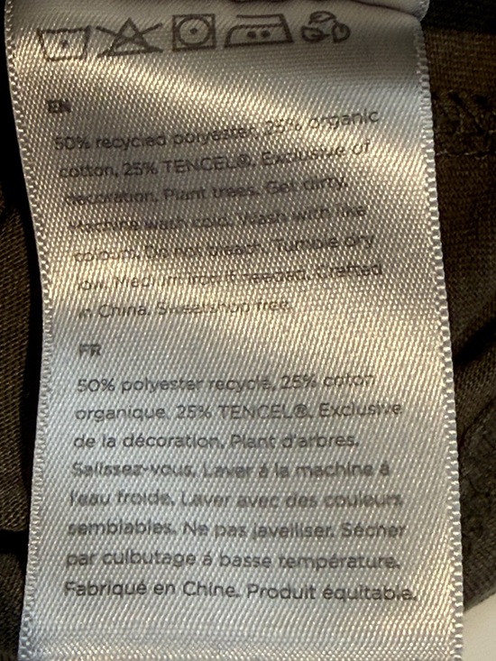 TenTree Neutral Two-Tone Raglan Graphic Tee Size Large - Picture 6 of 6